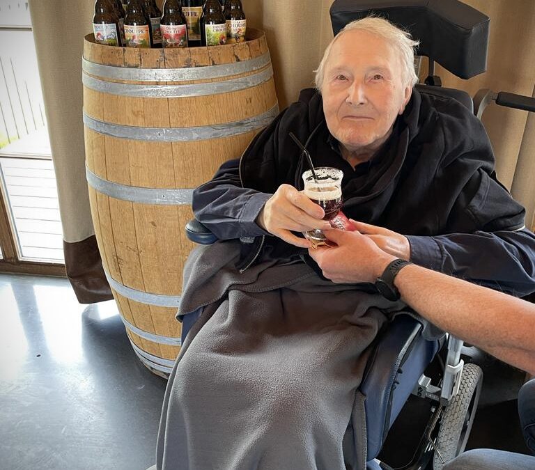 Santé met een heerlijk La Chouffe